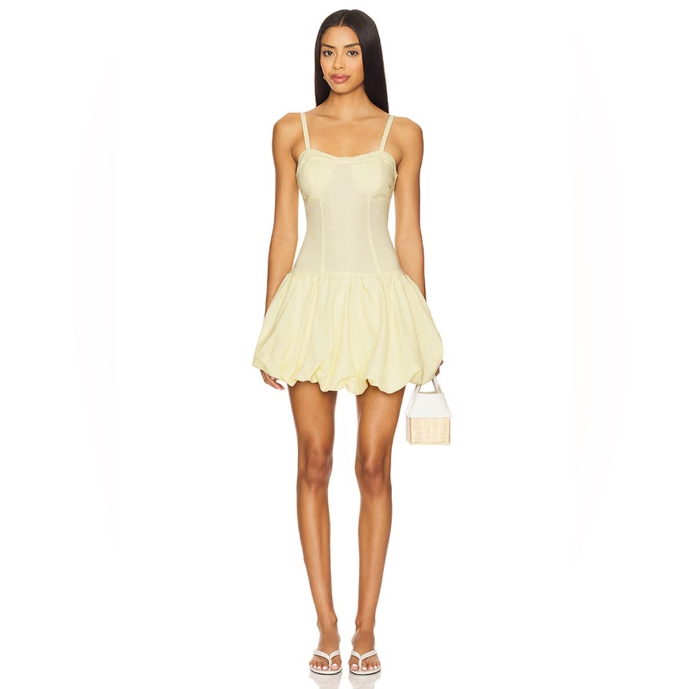 NWT Blank NYC Bubble Mini Dress in Bread and Butter Medium